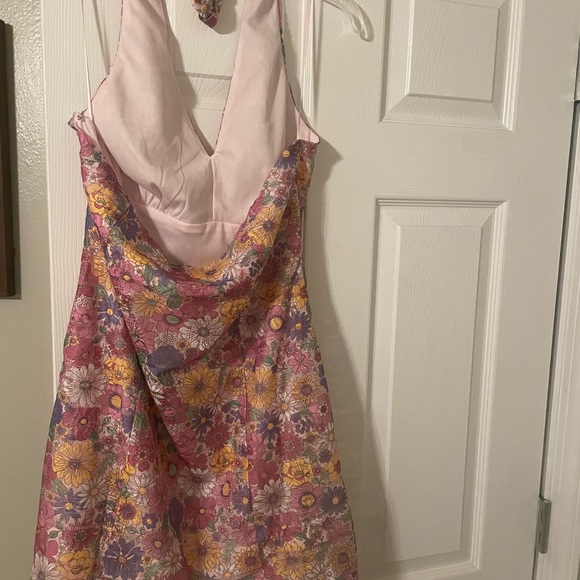 Floral Halter Dress - Picture 2 of 3